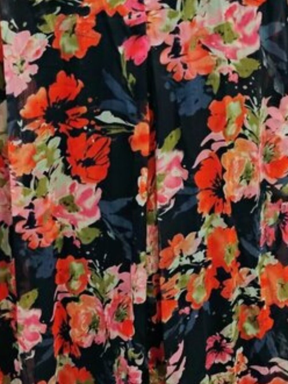 Anthropologie Sheer Floral Dress Sz M